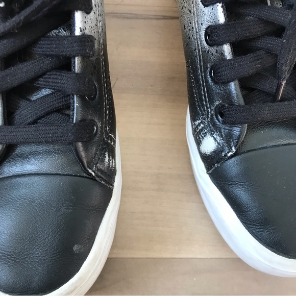 Black and Grey Adidas High Top with hint of Red - Picture 6 of 6